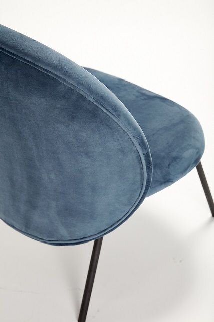 Hubsch Loungestoel blauw metaal