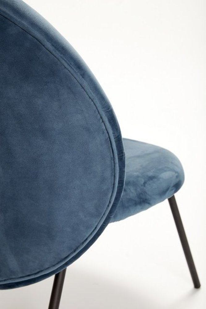 Hubsch Lounge chair blue metal Hubsch Lounge chair blue metal