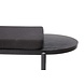 Hubsch Wooden bench with cushion black Hubsch Wooden bench with cushion black