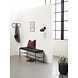 Hubsch Wooden bench with cushion black Hubsch Wooden bench with cushion black