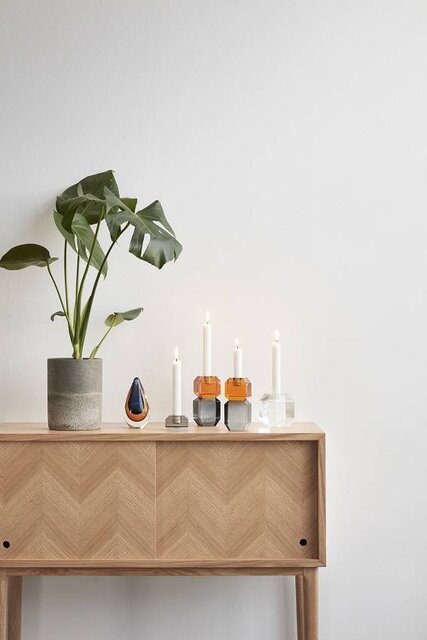 Hubsch Sideboard Schrank mit Schiebetüren