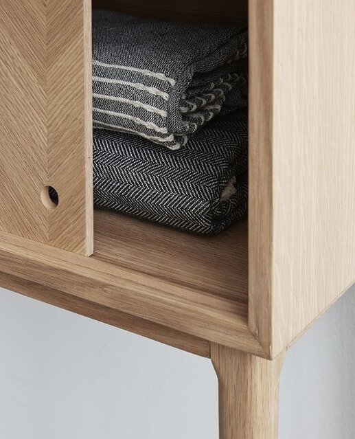 Hubsch Sideboard Schrank mit Schiebetüren