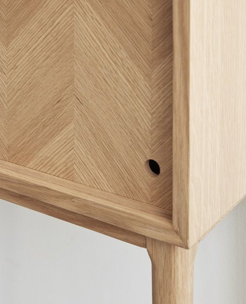 Hubsch Sideboard Schrank mit Schiebetüren