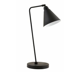 House Doctor Spillbordlampe black metal white