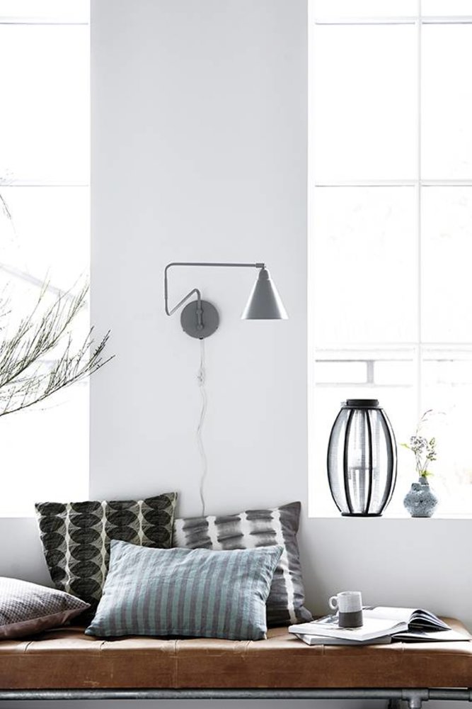 House Doctor Game wandlamp zwart metaal