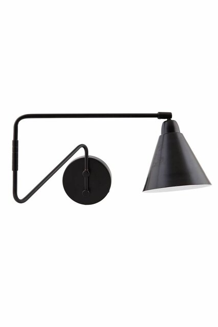 House Doctor Spiel Wandleuchte schwarz Metall