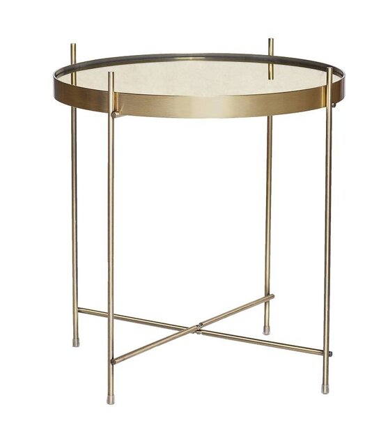 Hubsch Table d'appoint en laiton