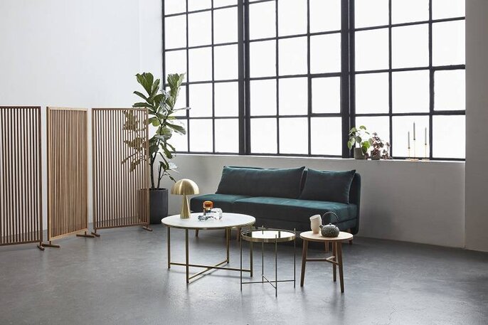 Hubsch Table d'appoint en laiton