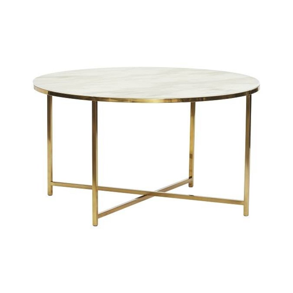 Hubsch Coffee table white marble Hubsch Coffee table white marble