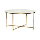 Hubsch Coffee table white marble Hubsch Coffee table white marble