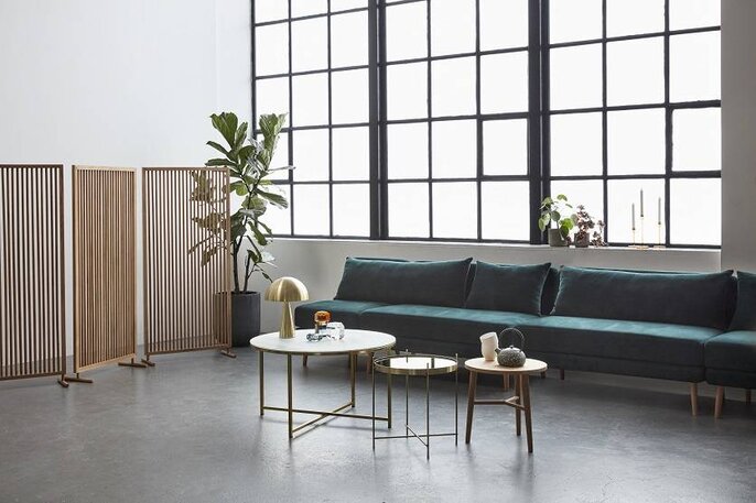 Hubsch Kaffebord vit marmor