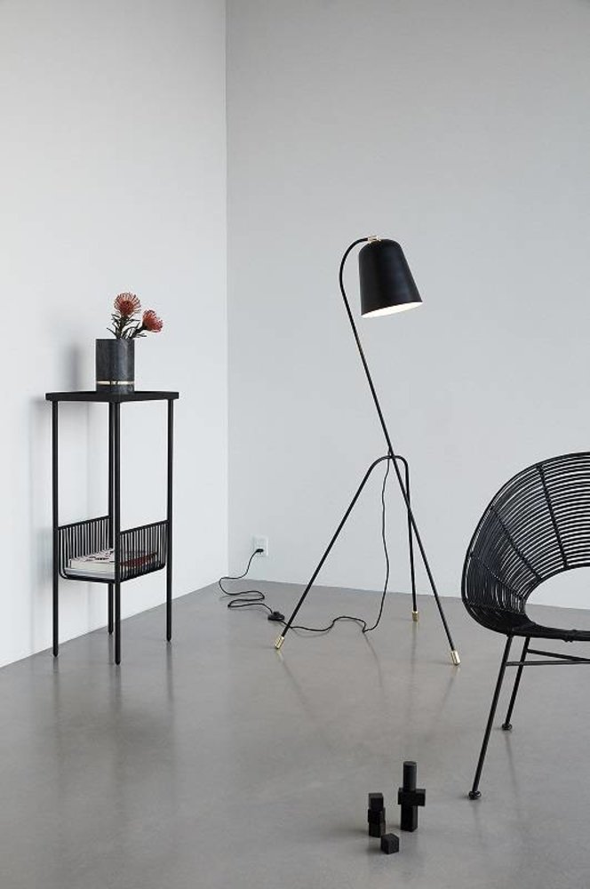 Hubsch Table d'appoint black metal