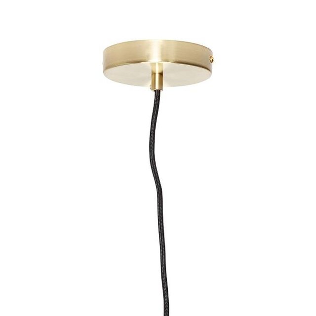Hubsch Hanglamp smoke glas met messing detail
