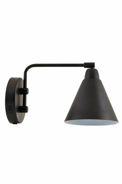 House Doctor Jeu lampe de mur en métal blanc noir