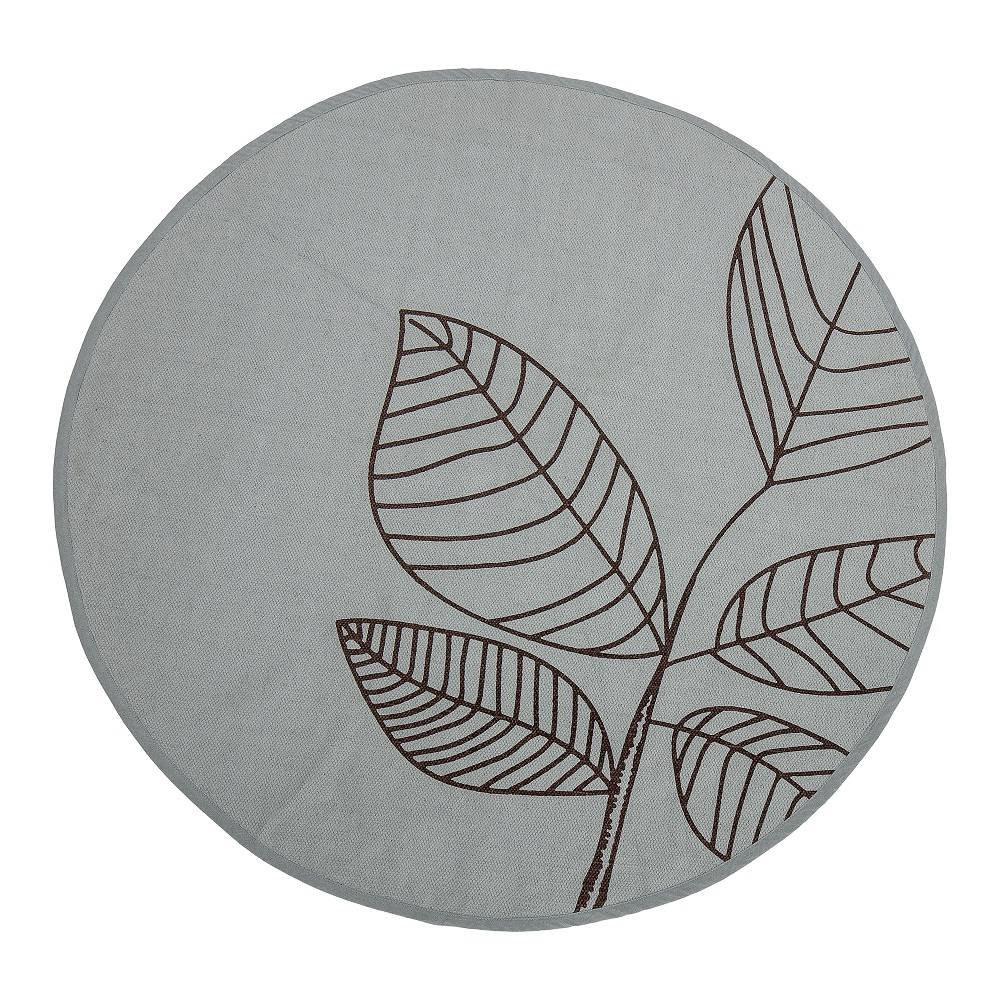 Bloomingville Carpet green cotton with pattern