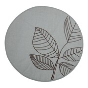 Bloomingville Tapis vert en coton avec motif Bloomingville Tapis vert en coton avec motif