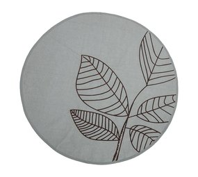 Bloomingville Tapis vert en coton avec motif Bloomingville Tapis vert en coton avec motif