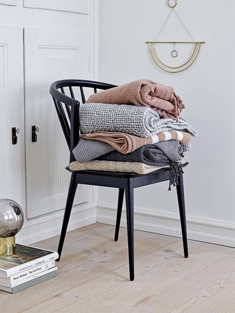 Bloomingville Plaid acrylique naturel