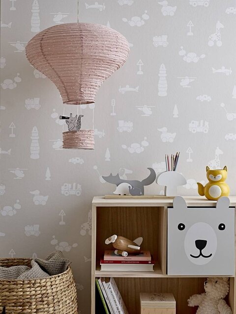 Bloomingville Plaid acrylique naturel