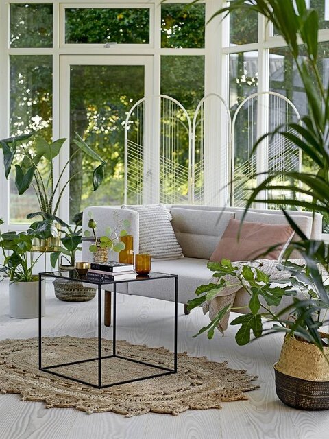 Bloomingville Plaid naturlig akryl