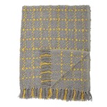 Bloomingville Acrilico grigio plaid