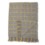 Bloomingville Plaid acrílico gris