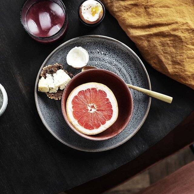 House Doctor Gull lang skje rustfritt stål - sett med 12