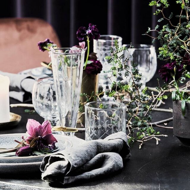 House Doctor Vintage ølglas Ø6,5x15cm - sæt med 12 stk