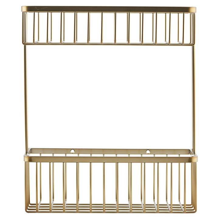 House Doctor Bath Double Rack Brass