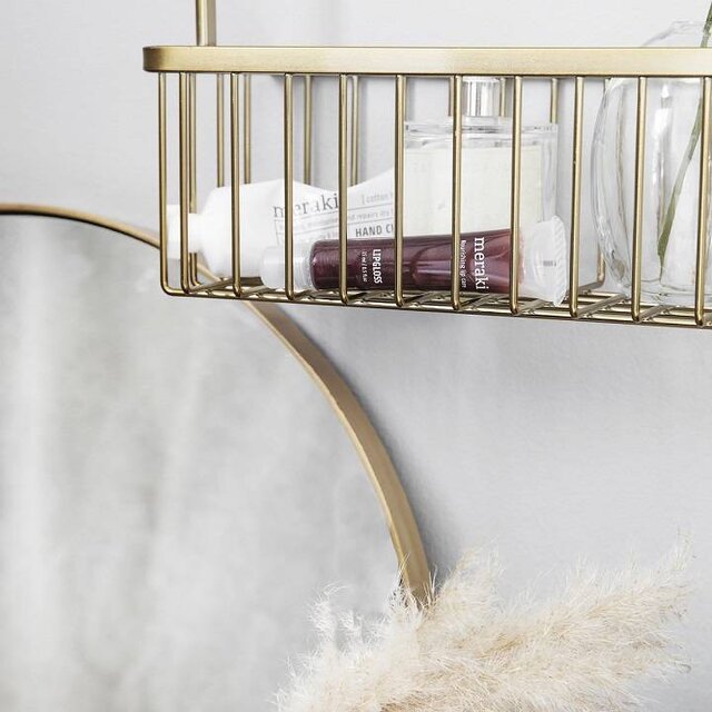House Doctor Bagno doppio rack in ottone