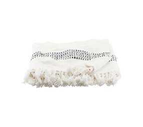 House Doctor Kolonia plaid blanc 180x130cm House Doctor Kolonia plaid blanc 180x130cm