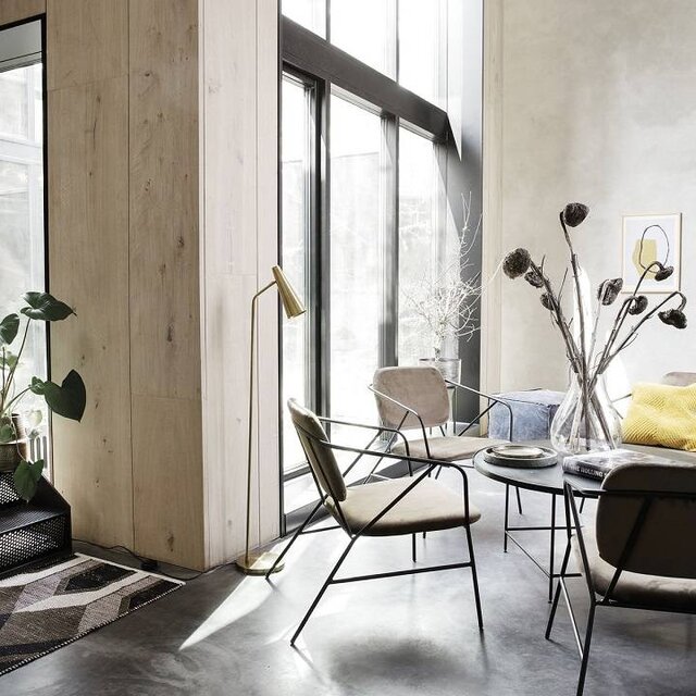 House Doctor Præcis gulvlampe messing