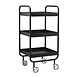 House Doctor Roll trolley zwart metaal House Doctor Roll trolley zwart metaal