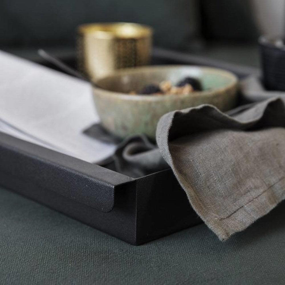 House Doctor Roll trolley zwart metaal House Doctor Roll trolley zwart metaal