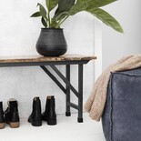 House Doctor Party bench brown wood House Doctor Party bench brown wood