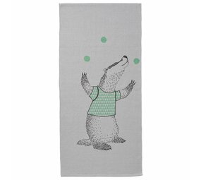 Bloomingville Mini Rug with raccoon print Bloomingville Mini Rug with raccoon print