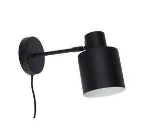 Hubsch Wandlamp zwart metaal