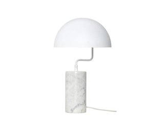 Hubsch Bordlampe hvid marmor Hubsch Bordlampe hvid marmor