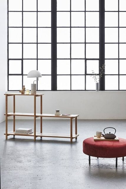 Hubsch Bordlampe hvit marmor