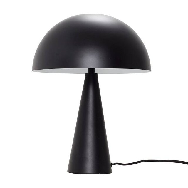 Hubsch Bordslampa svart metall
