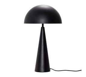 Hubsch Lámpara de mesa de metal negro