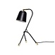 Hubsch Tafellamp zwart metaal met messing detail Hubsch Tafellamp zwart metaal met messing detail