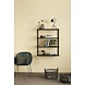 Hubsch Tafellamp zwart metaal met messing detail Hubsch Tafellamp zwart metaal met messing detail