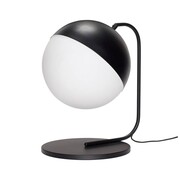 Hubsch Tafellamp zwart metaal met wit glas Hubsch Tafellamp zwart metaal met wit glas