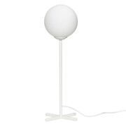 Hubsch Bordslampa vit metall med vitt glas Hubsch Bordslampa vit metall med vitt glas
