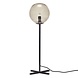 Hubsch Tafellamp zwart metaal met smoke glas Hubsch Tafellamp zwart metaal met smoke glas
