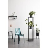 Hubsch Bordlampe svart metall med røykglass Hubsch Bordlampe svart metall med røykglass