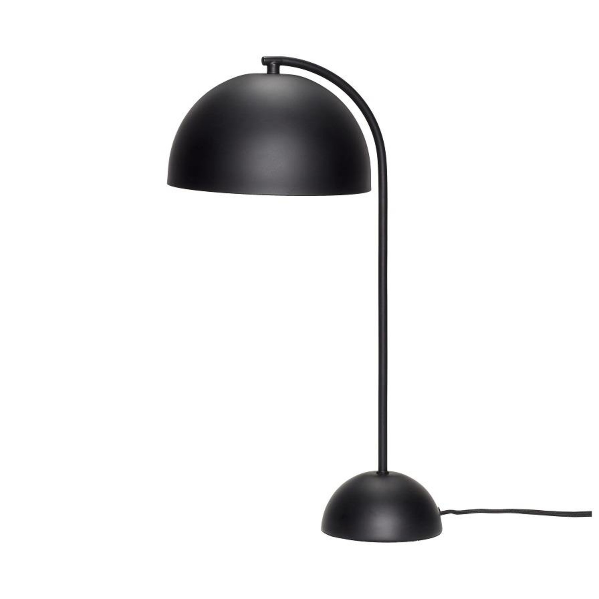 Hübsch table lamp black metal - LIVING AND CO.