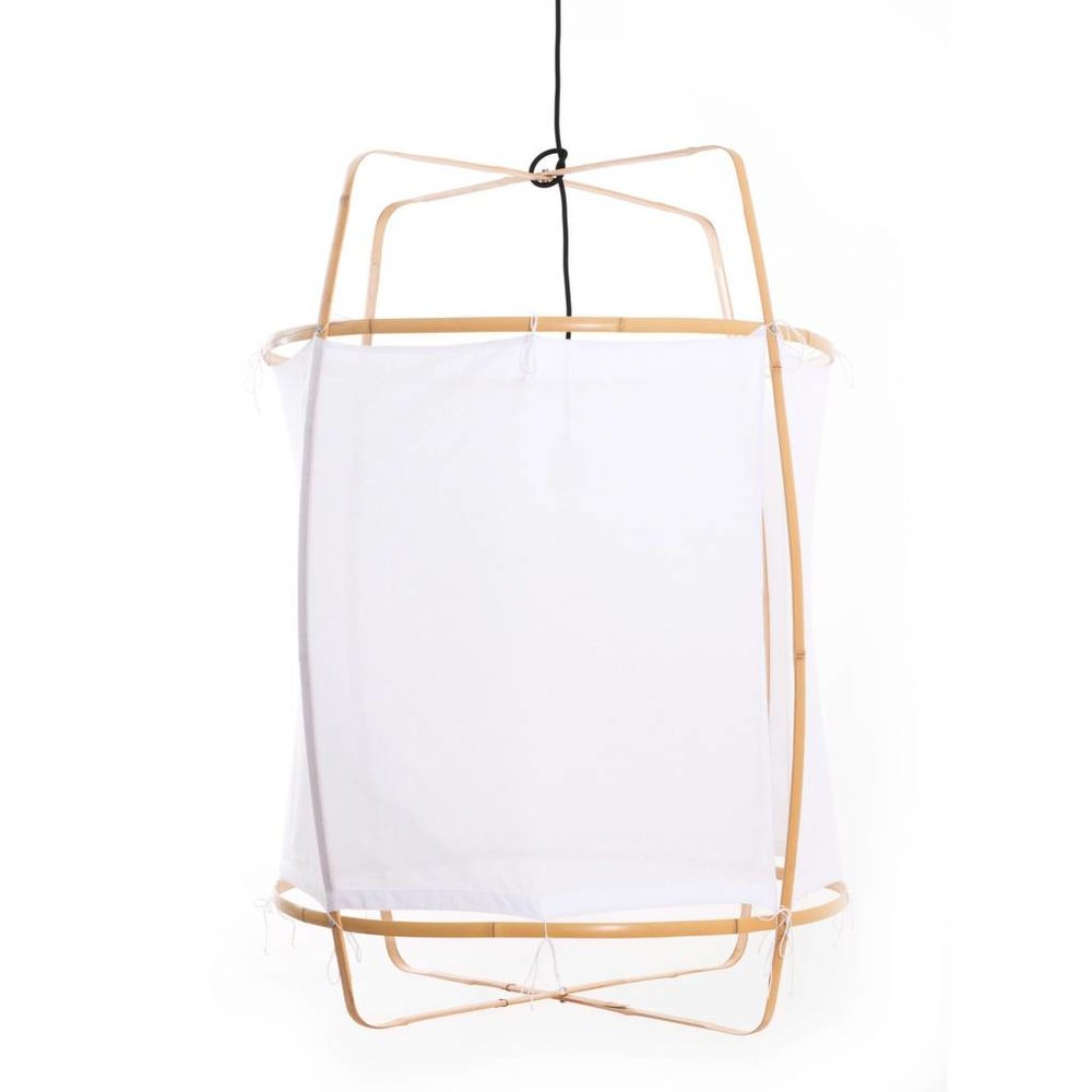 Ay Illuminate Suspension Z2 monture blonde avec coton blanc ø67x100cm