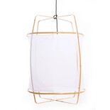 Ay Illuminate Hængelampe Z2 blond ramme med hvid bomuld ø67x100cm